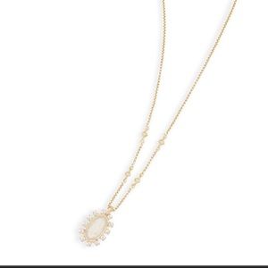 Kendra Scott Gold Brett pendant -rock crystal
